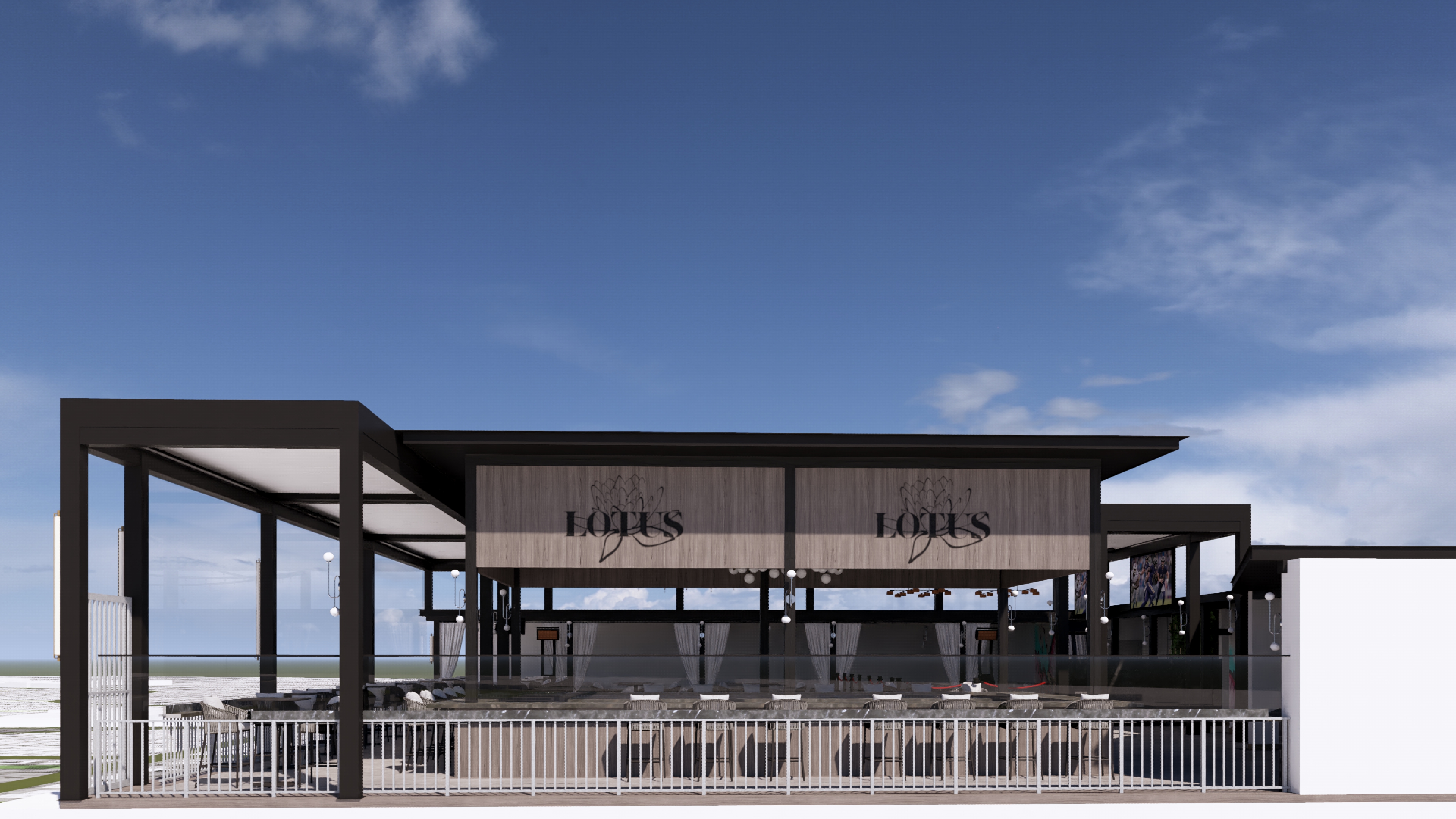 Lotus Rooftop Passaic commercial louvered roof installation by Breslow