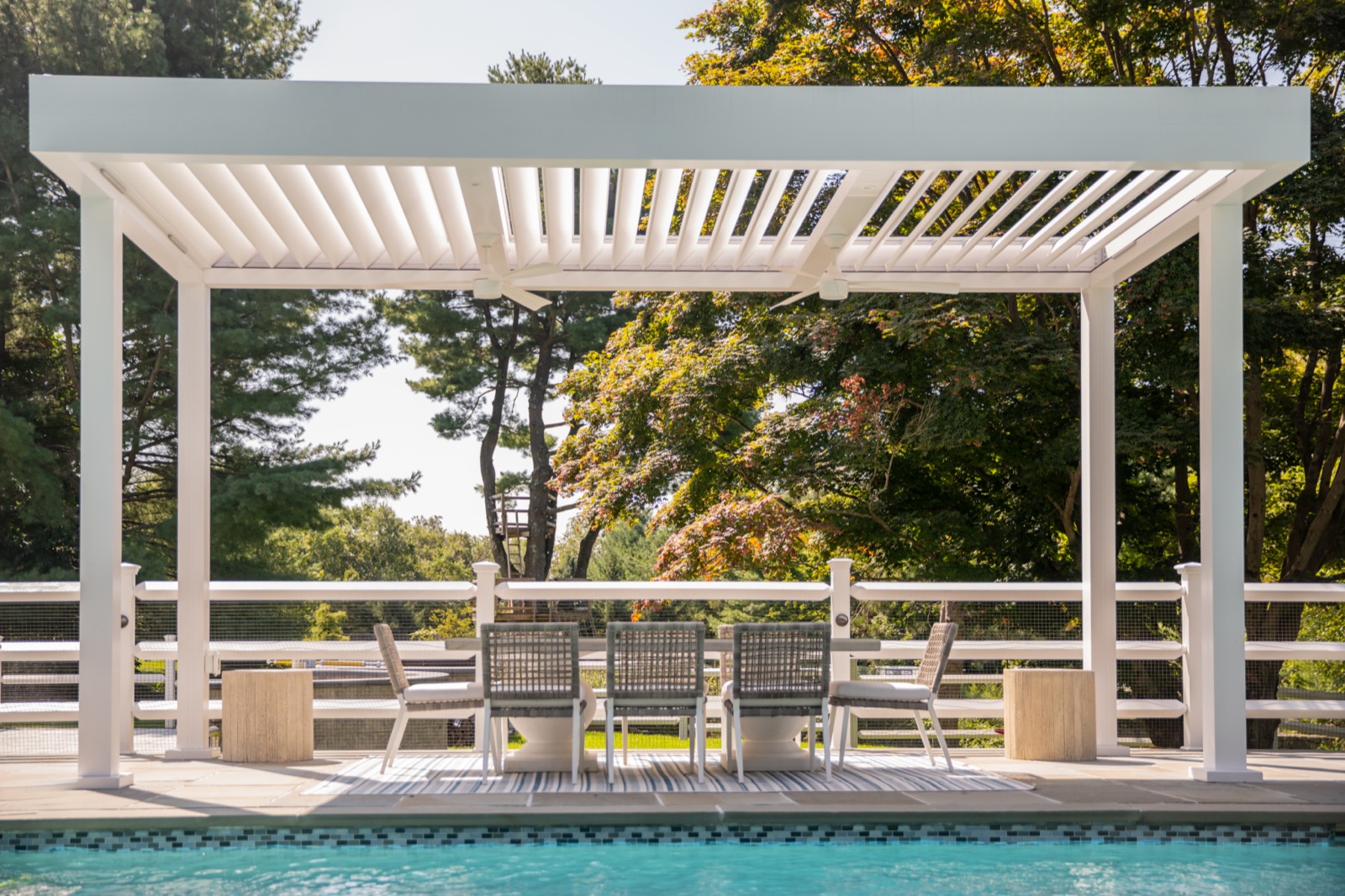 Darien, CT pergola — outdoor living