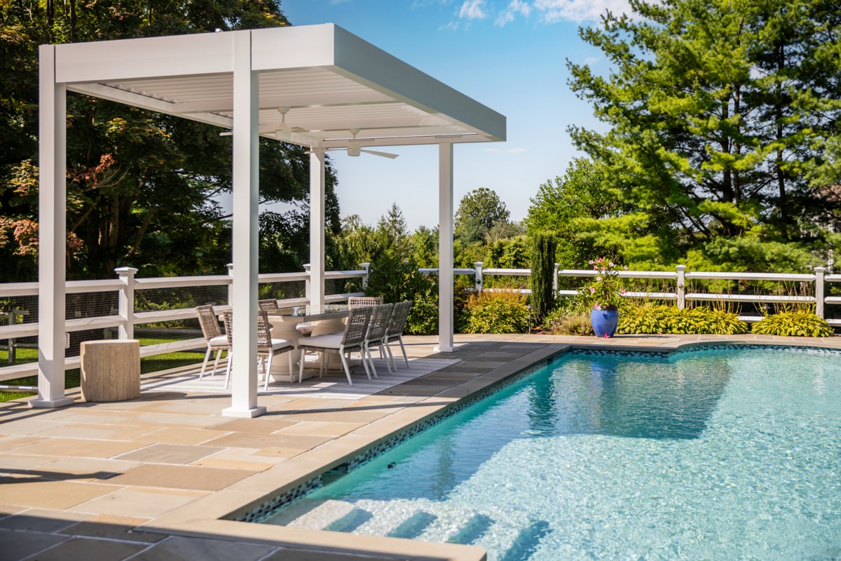 Modern pergola — Darien CT