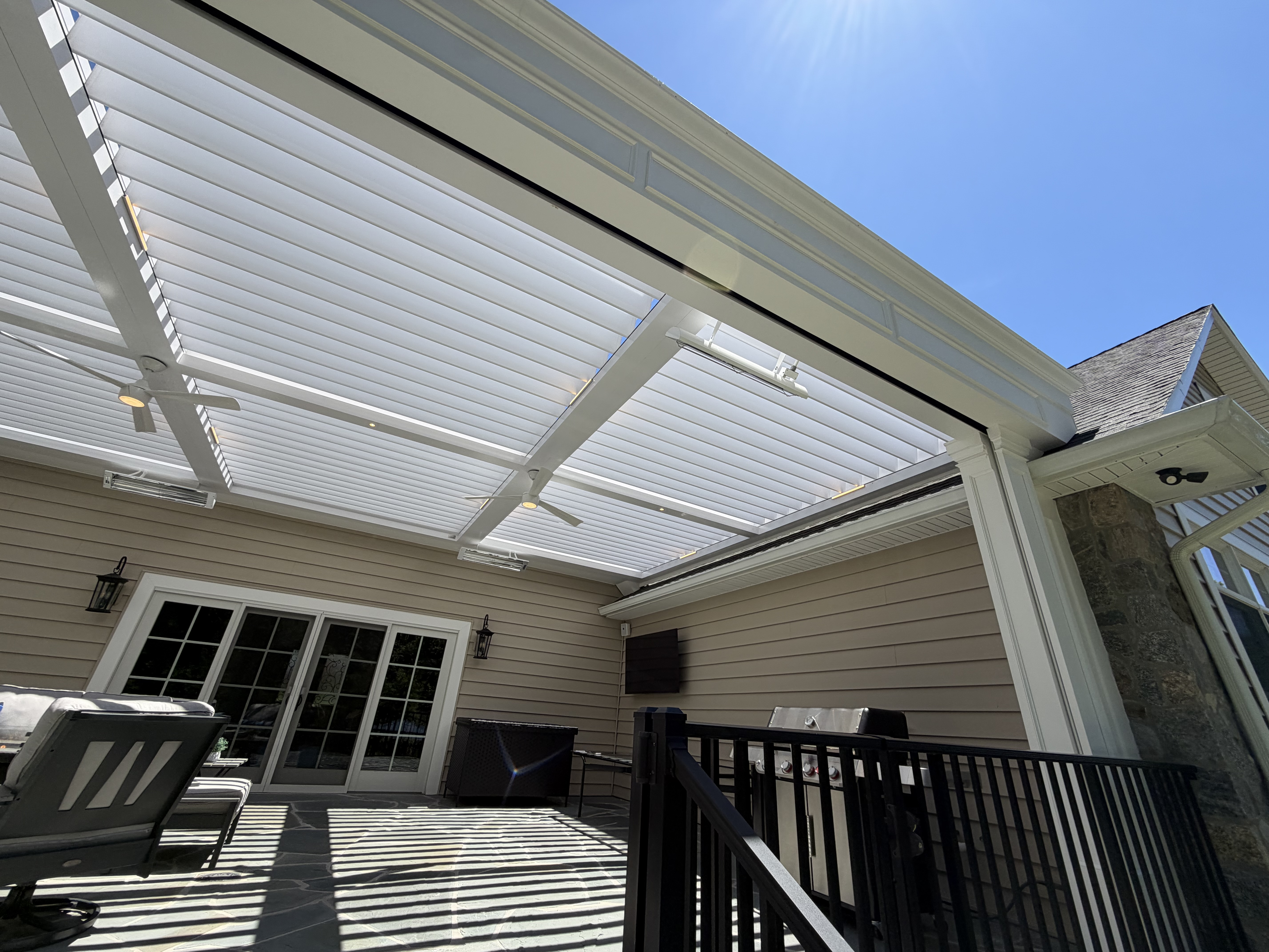 Modern Motorized Louvered Roof, Montvale NJ