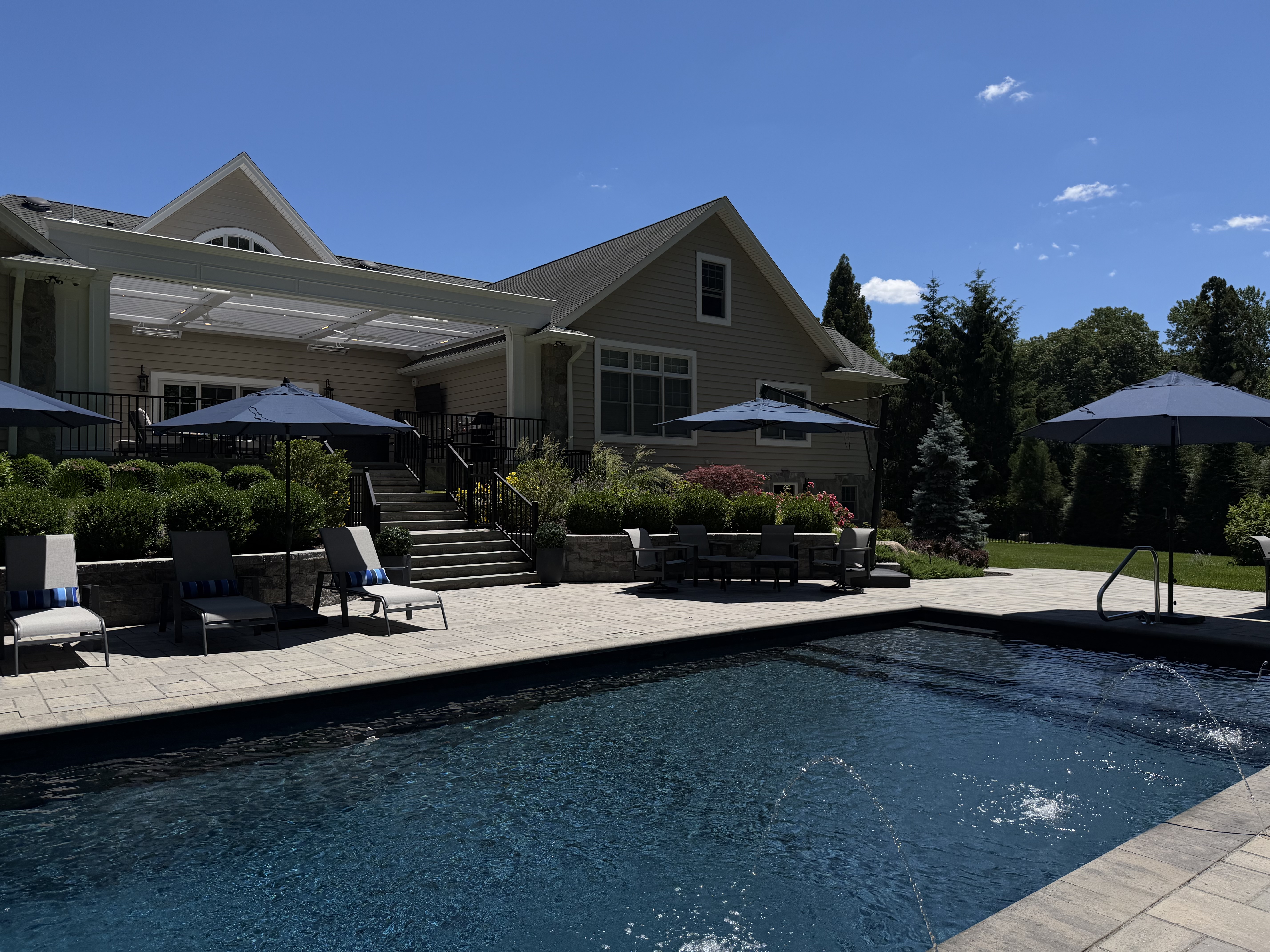 Modern Motorized Louvered Roof, Montvale NJ