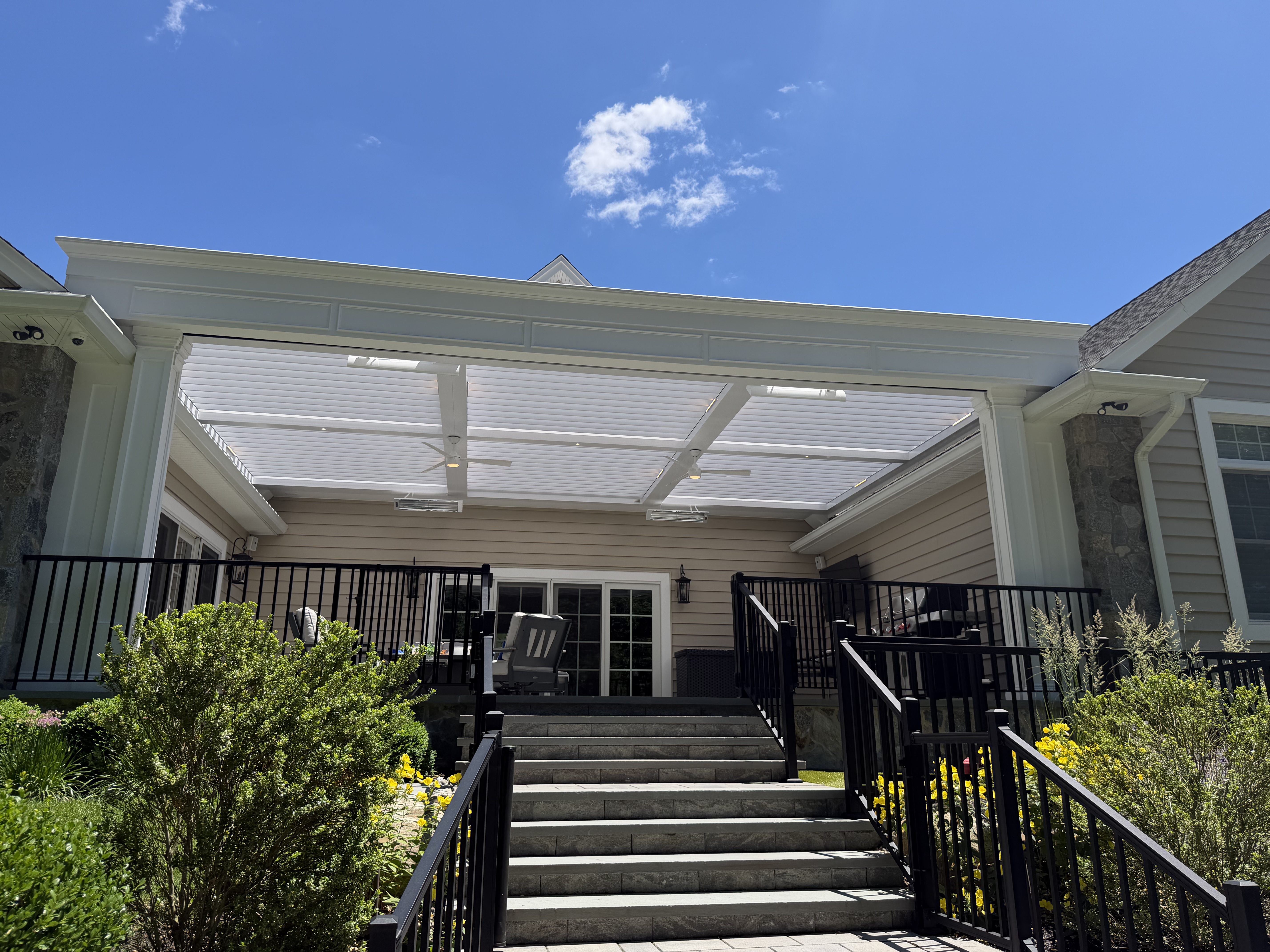 Modern Motorized Louvered Roof, Montvale NJ