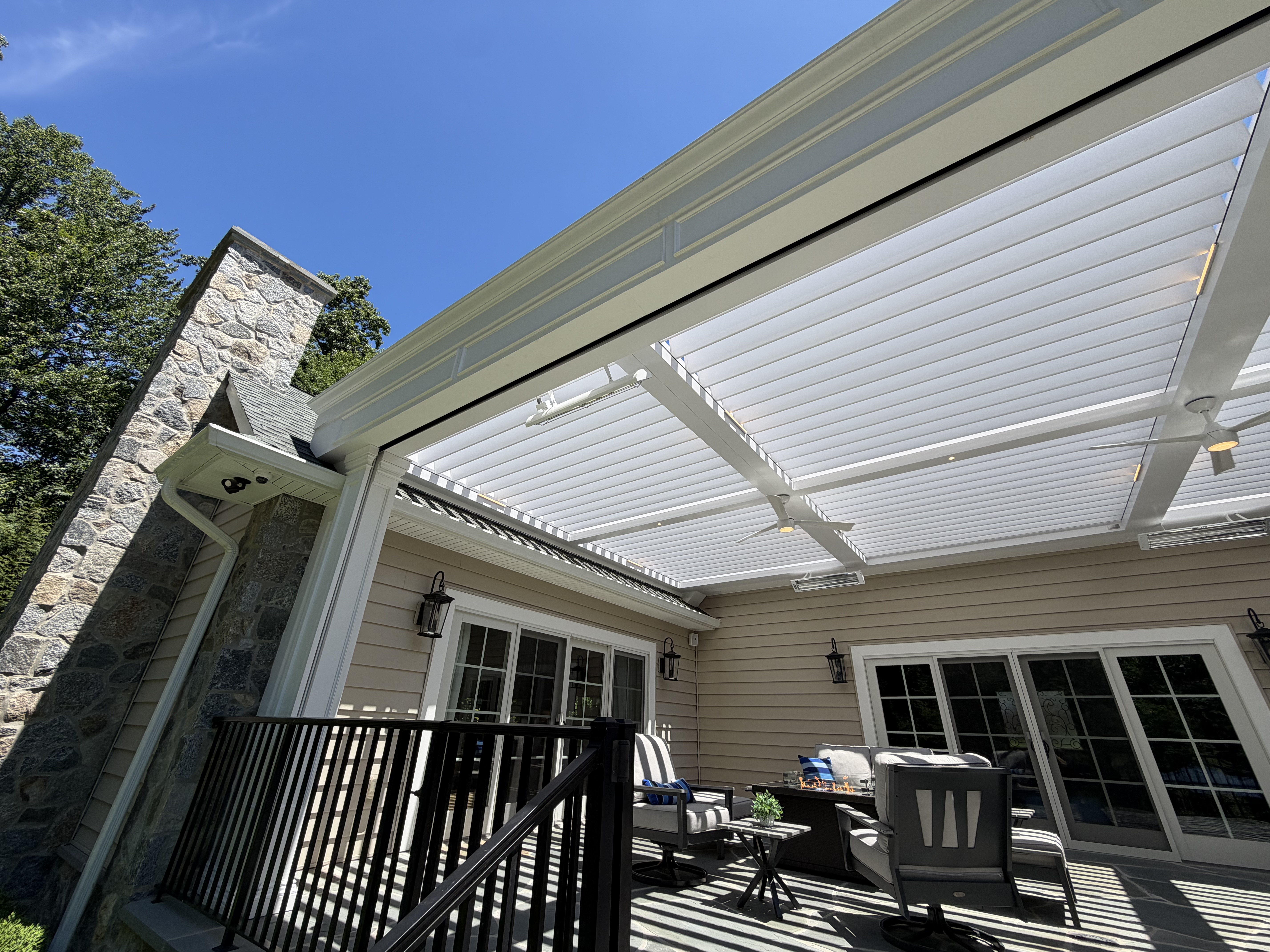 Modern Motorized Louvered Roof, Montvale NJ