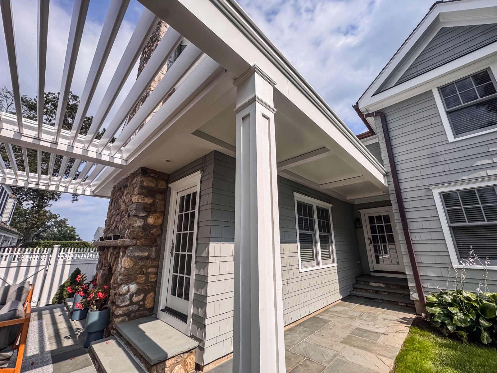 New Canaan, CT pergola — outdoor living