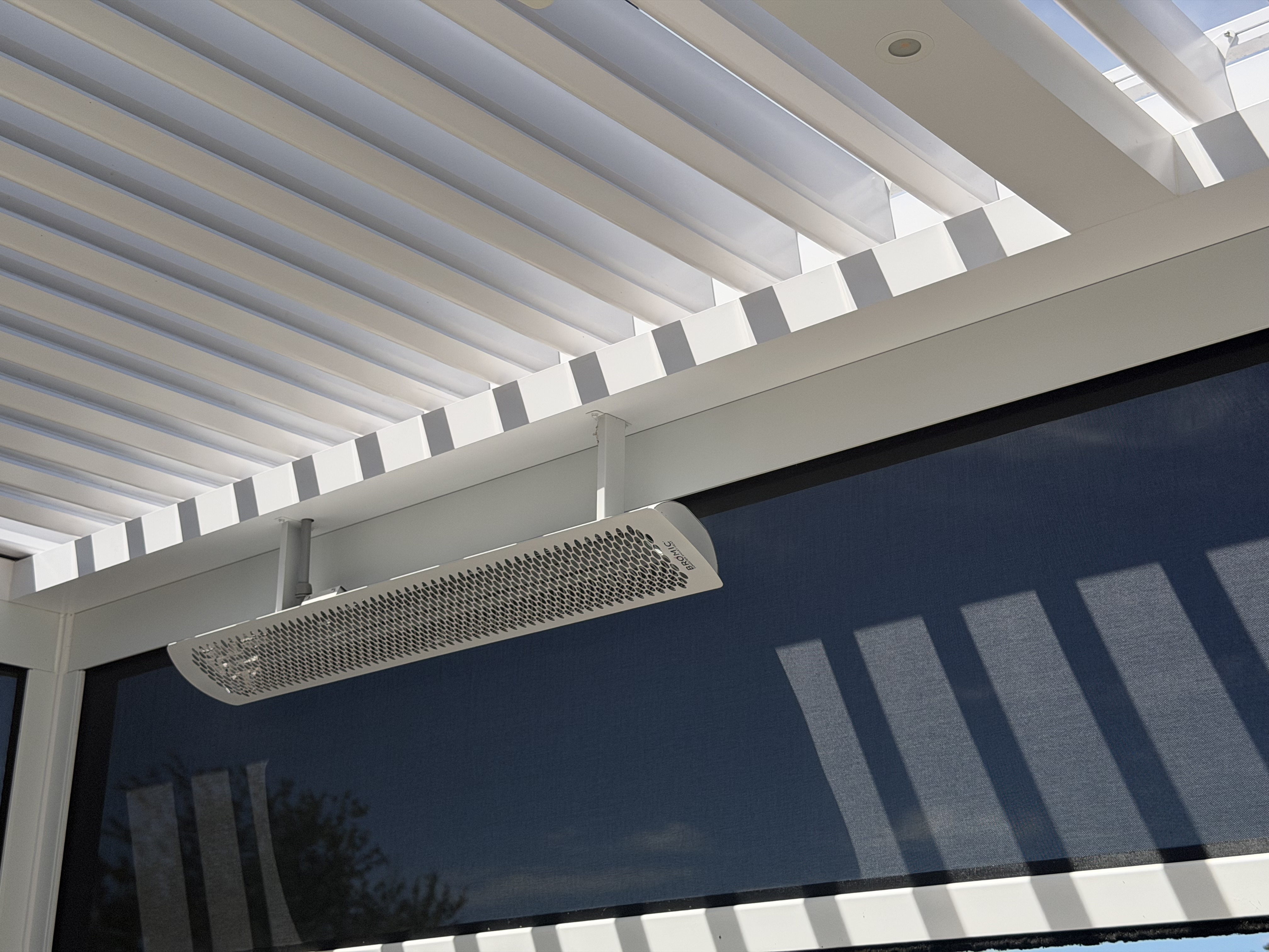 Modern Azenco R-Blade Motorized Pergola, Rye NY