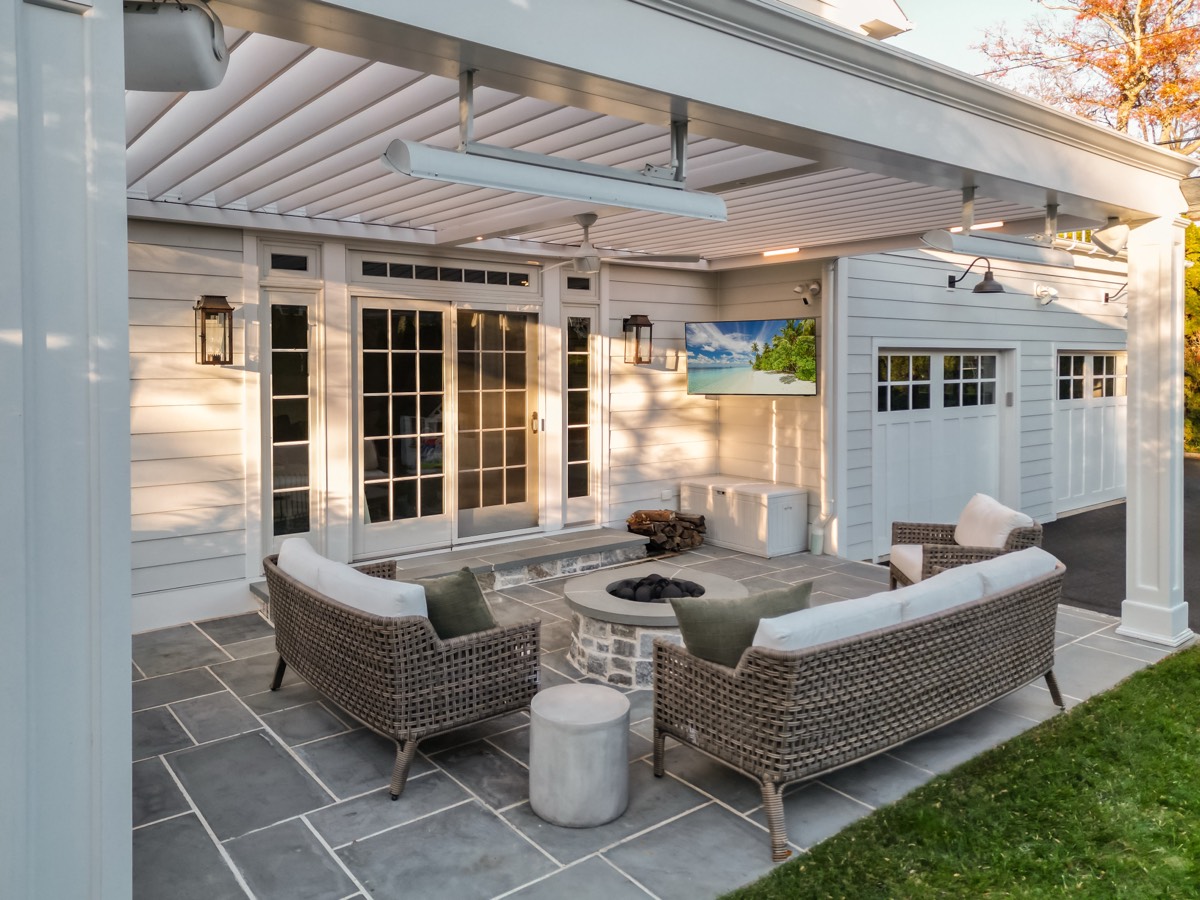 Transitional pergola — Greenwich CT