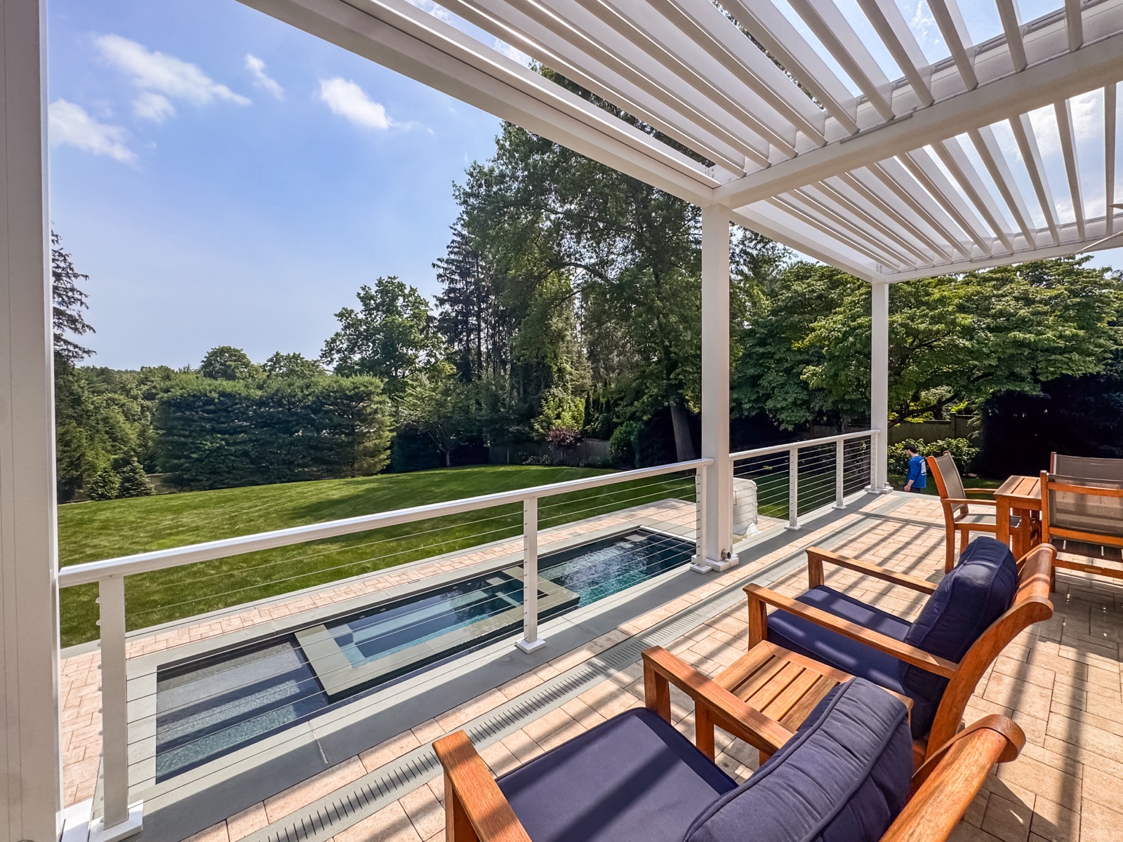 Westport, CT pergola — installed view