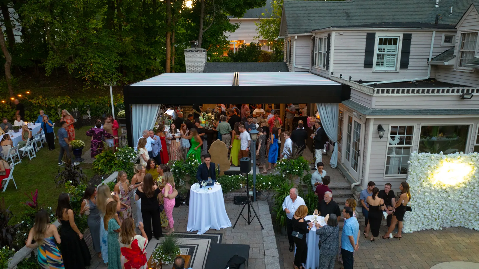 Sansavero pergola — drone aerial overview