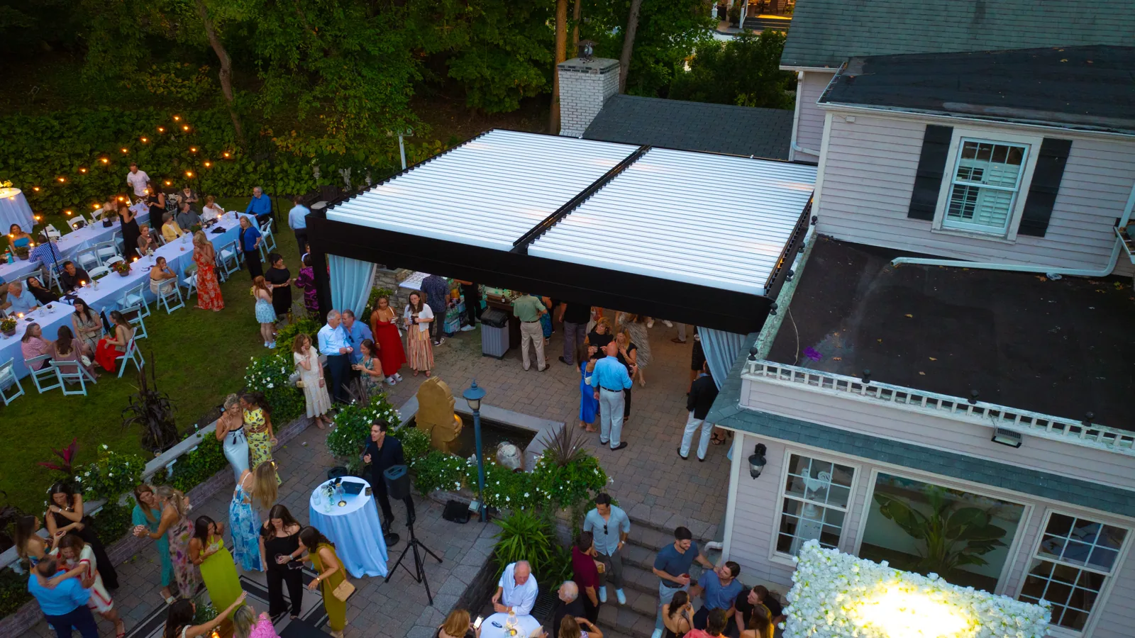 Sansavero pergola — drone overview